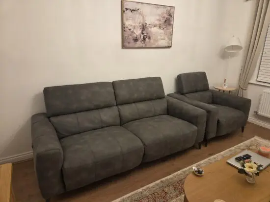 DFS Jagger Full Recliner Sofa Set – 3-Seater + Armchair, Exactly Like New