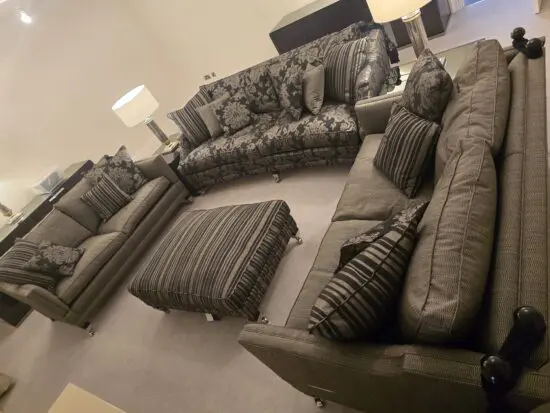 Duresta Hornblower Sofa Set With Pouffe