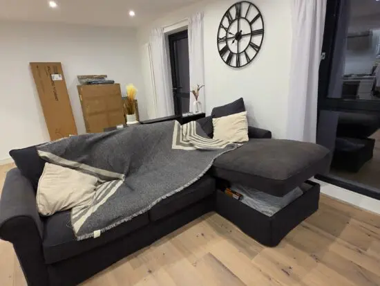 3 seater sofa with chaise and storage