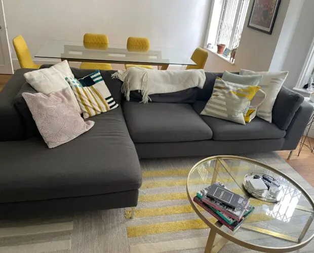 MADE.COM Monterosso 3-Seater Corner Sofa – Oyster Grey (LHF)