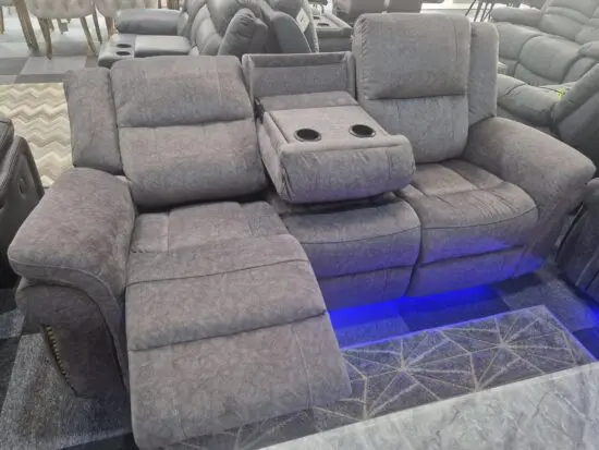 Grey corner sofa and a 3 seater