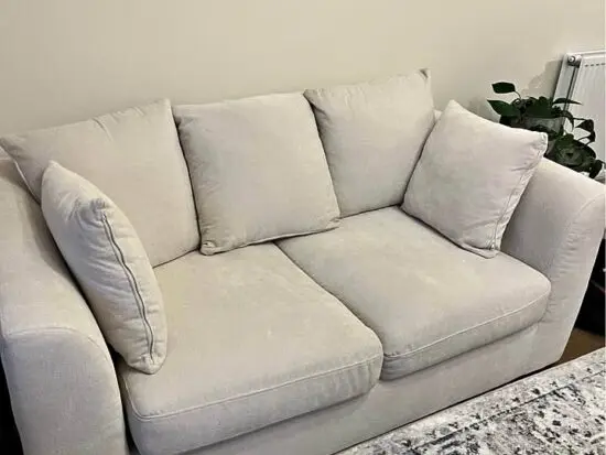 DFS 3 Seater Sofa & 2 Seater Sofa With High Back Cuhsions For Sale