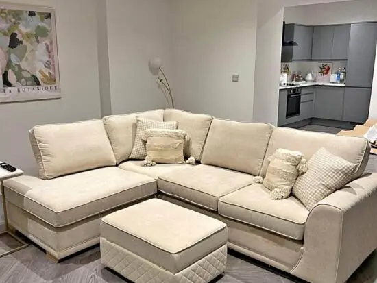 DFS 4x Seater Corner Sofa Cream Colour