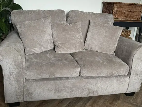 Argos mink two seat sofa Taylor collection