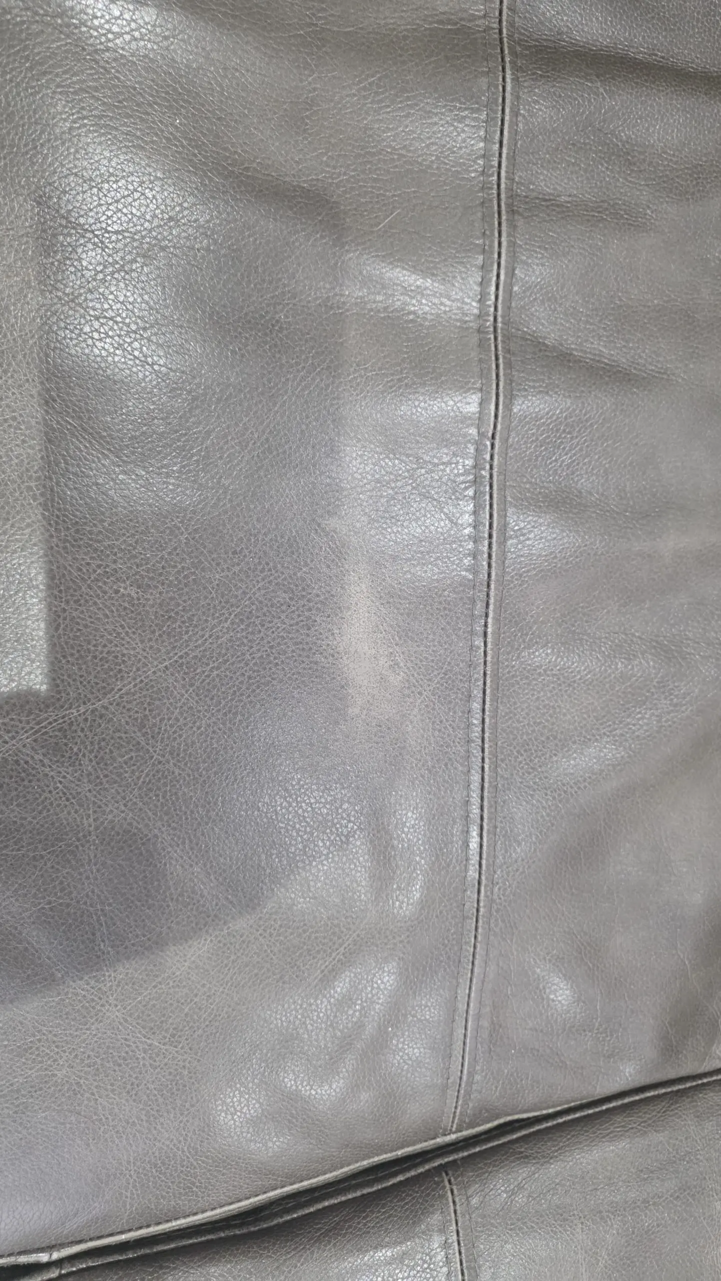 John Lewis Home "Arlo", Medium 2 Seater, Leather Sofa in "Milan Taupe" (brown) with light wood legs.