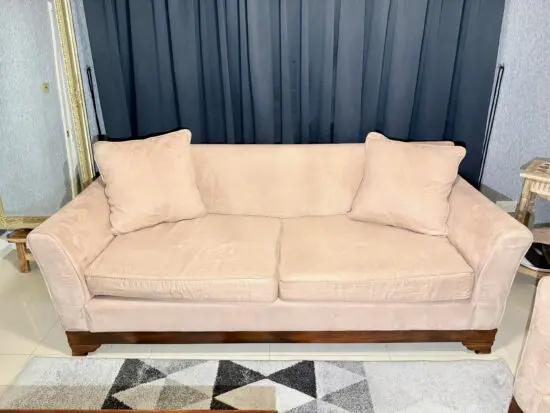 Solid Wood 3-Seater and 2-Seater Sofa Set, with spare covers