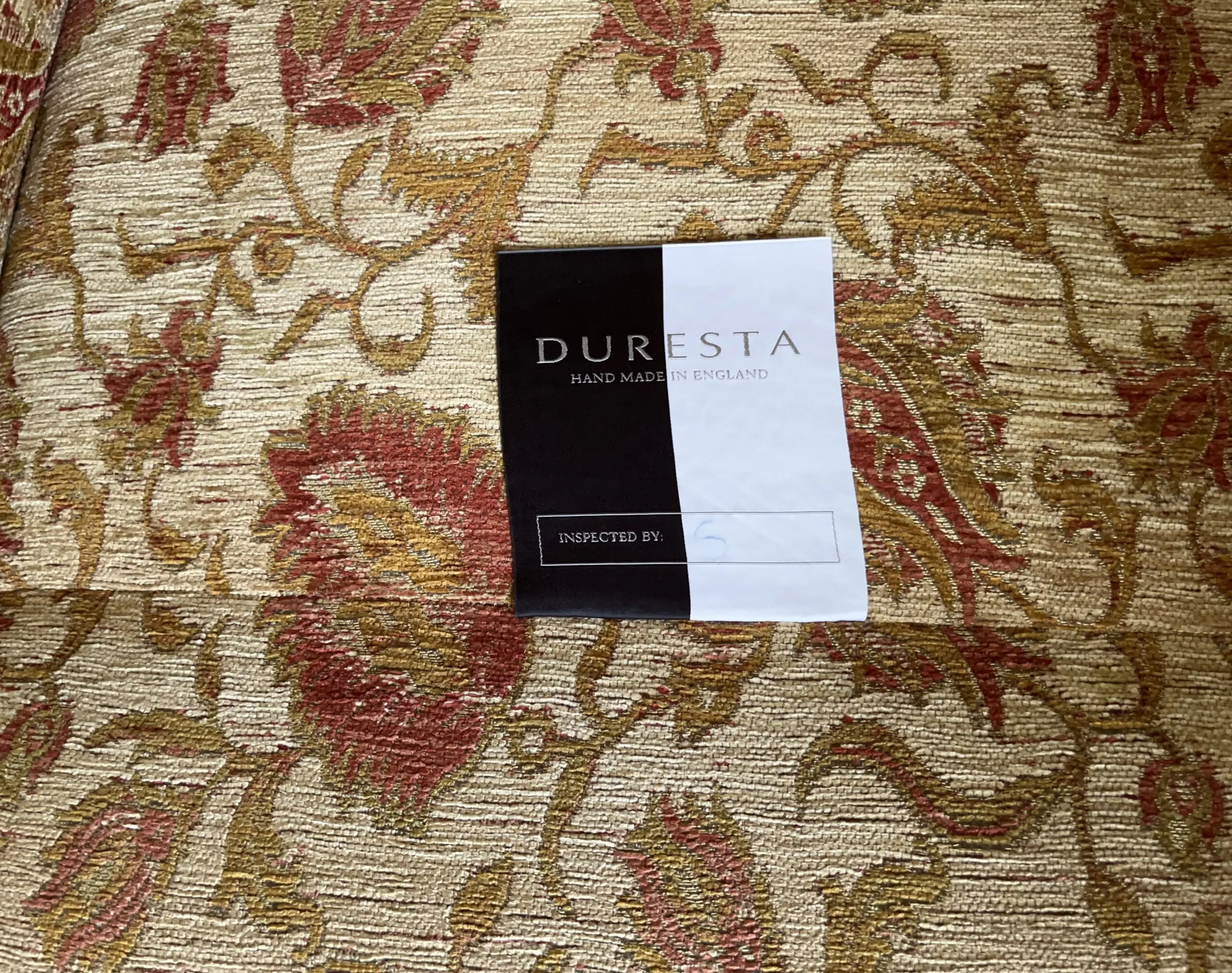 Duresta 2 seat sofa and 2 armchairs, Southsea range, Knole Gold Russet material