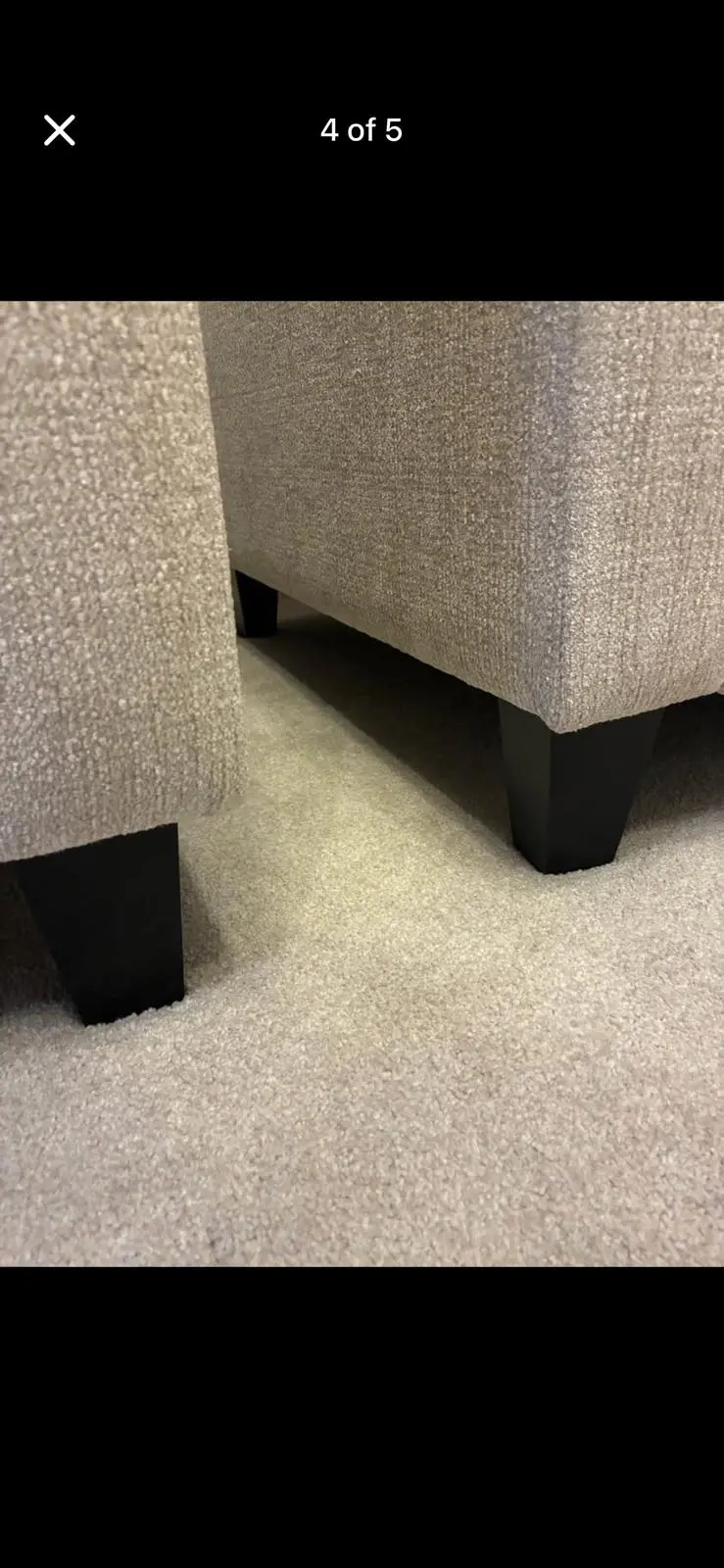 Modern 2 + 3-Seater Sofa Set with Clean Lines and Dark Wood Legs