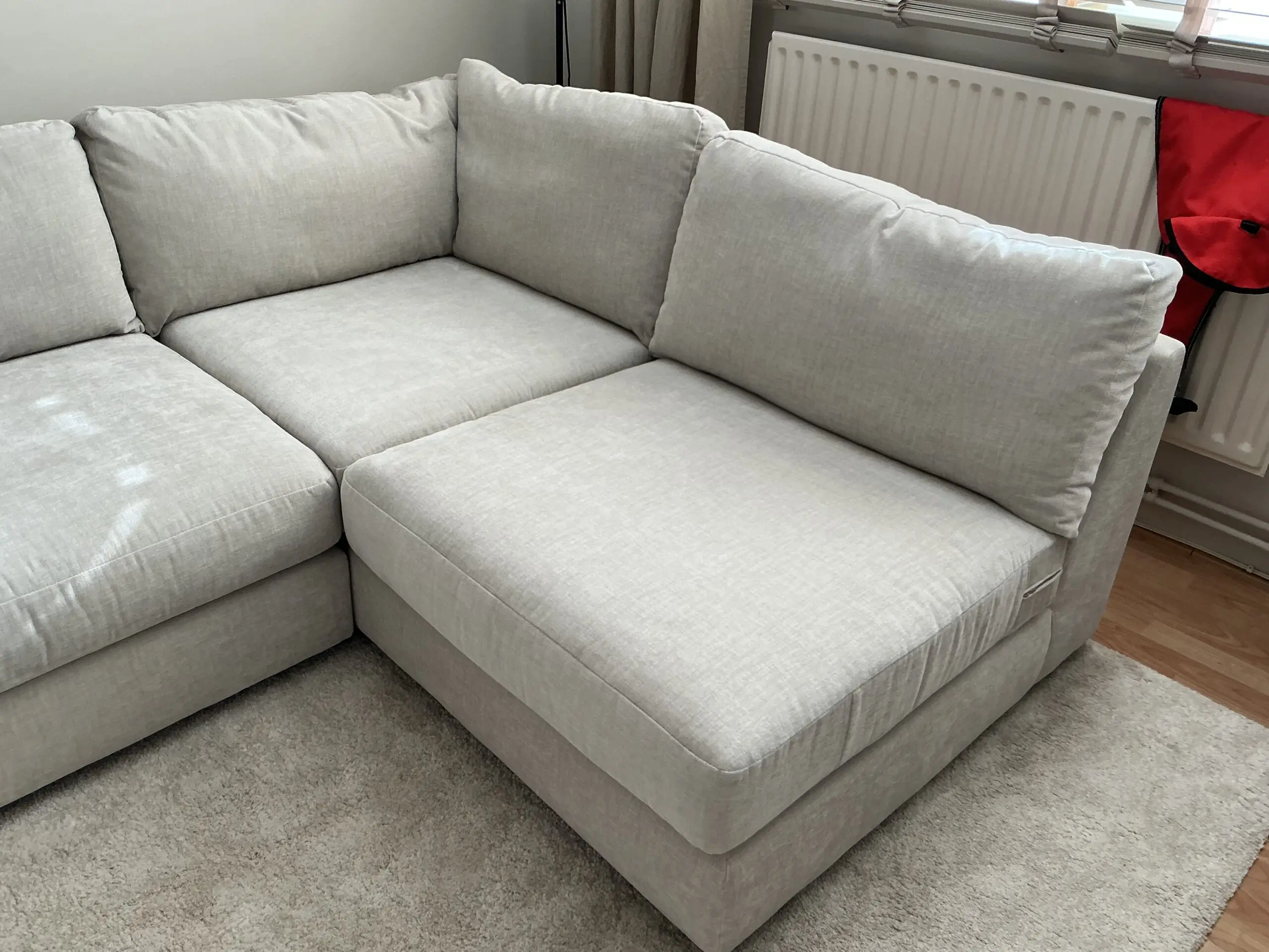 DFS Grand Designs Lambourn Corner Sofa, Beige Chenille