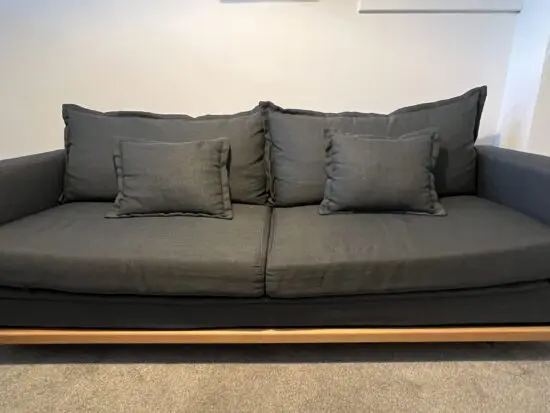 Grey sofa bed from France (Maison du monde)