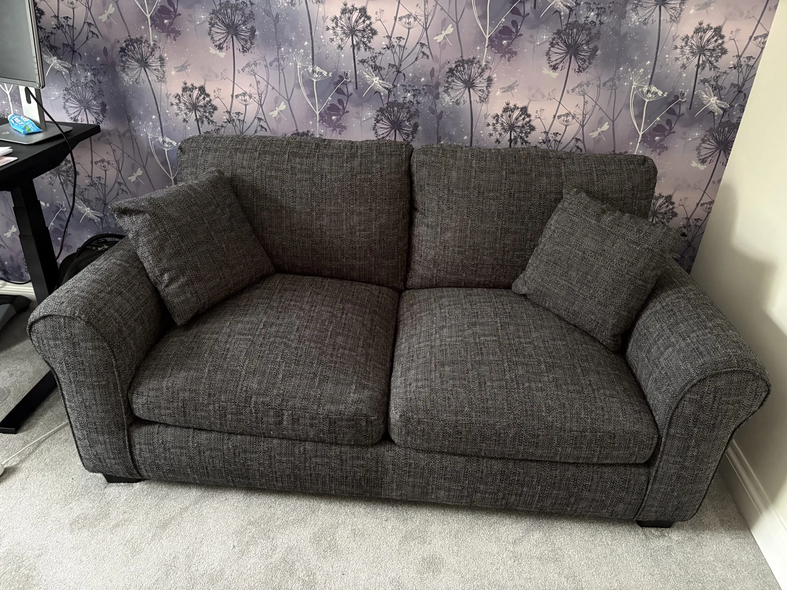 Habitat Contemporary 2-Seater Sofa with Rolled Arms and Scatter Cushions