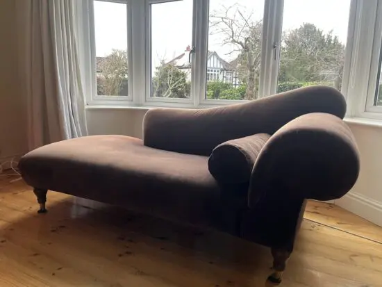 Stunning modern chaise longue brown Sofa Workshop