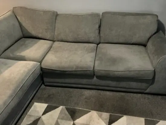 DFS - Orka Right Hand Facing Arm Open End Corner Sofa & Bundle