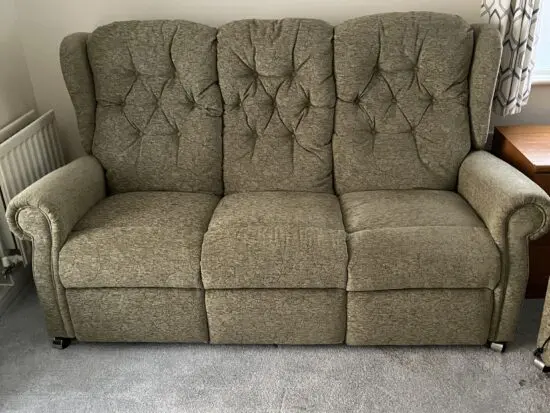 Willowbrook 3 seater sofa used brown
