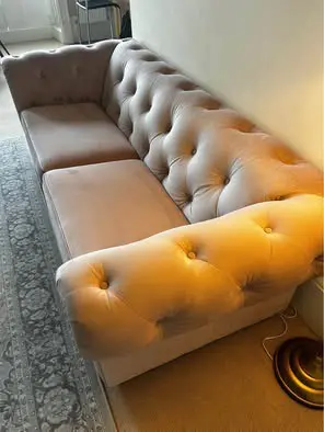 DFS Belair 4-Seater Sofa with Cuddler & Footstool — Complete Set