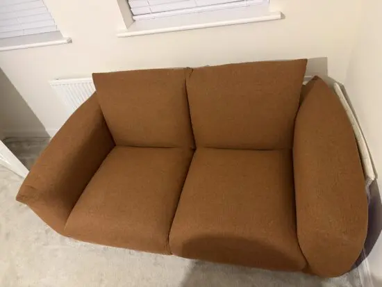 Daals Gianni Two Seater Sofa, Terracotta Fabric