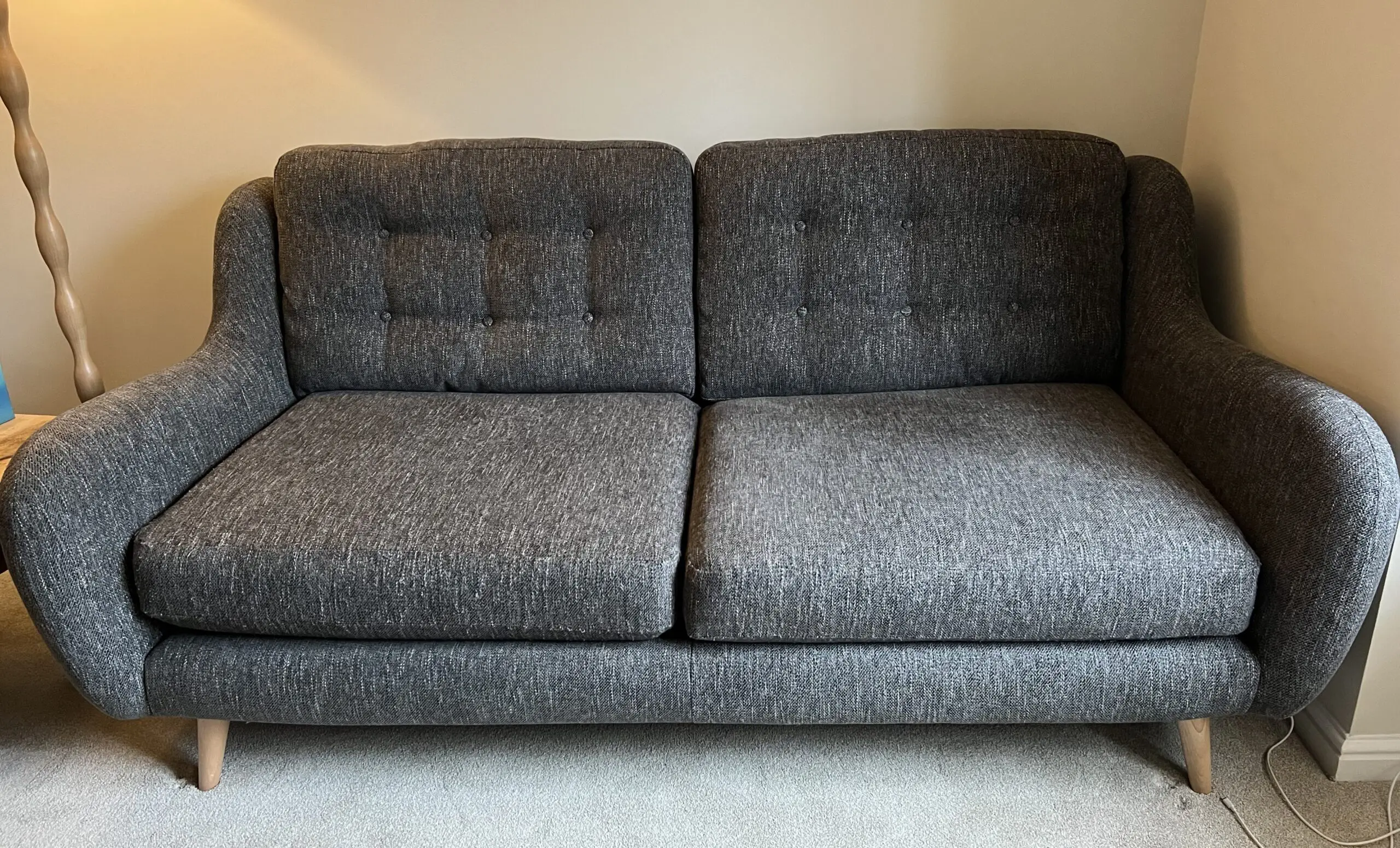 DFS French Connection Camden - 3 seater - charcoal