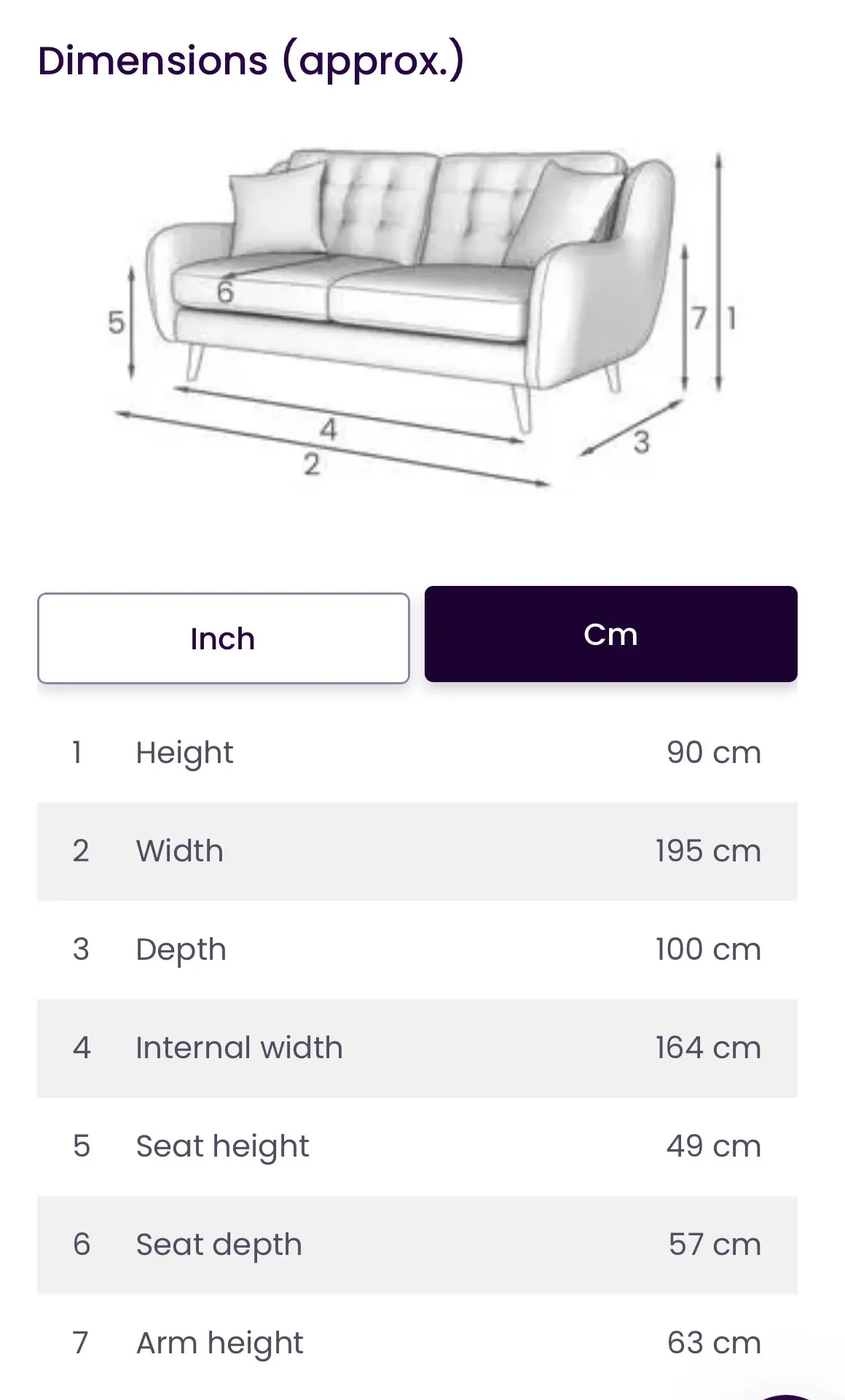 DFS French Connection Camden - 3 seater - charcoal