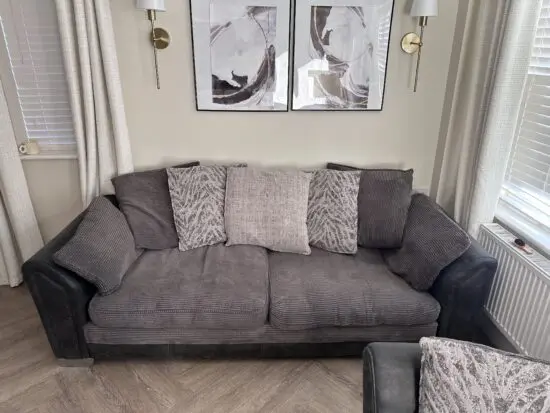 Brown/grey 4 seater dfs sofa