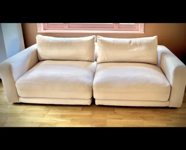 Loaf Sofa, Pink Beige, Mid century, stainproof, Minimalism