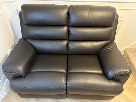 SCS Brown Leather Recliner Sofa