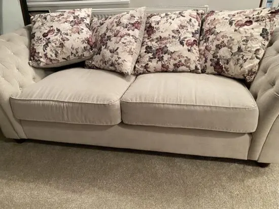 Roma Chesterfield Fabric 3+2 seater sofas