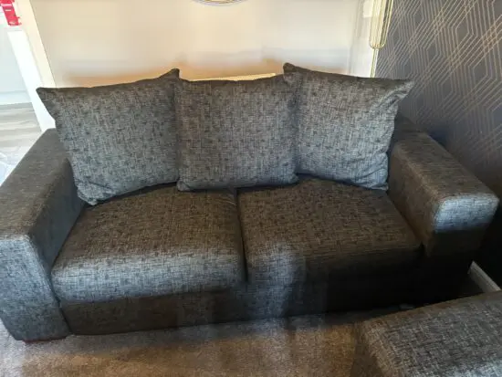 X 2 Dark grey 2 seater sofa