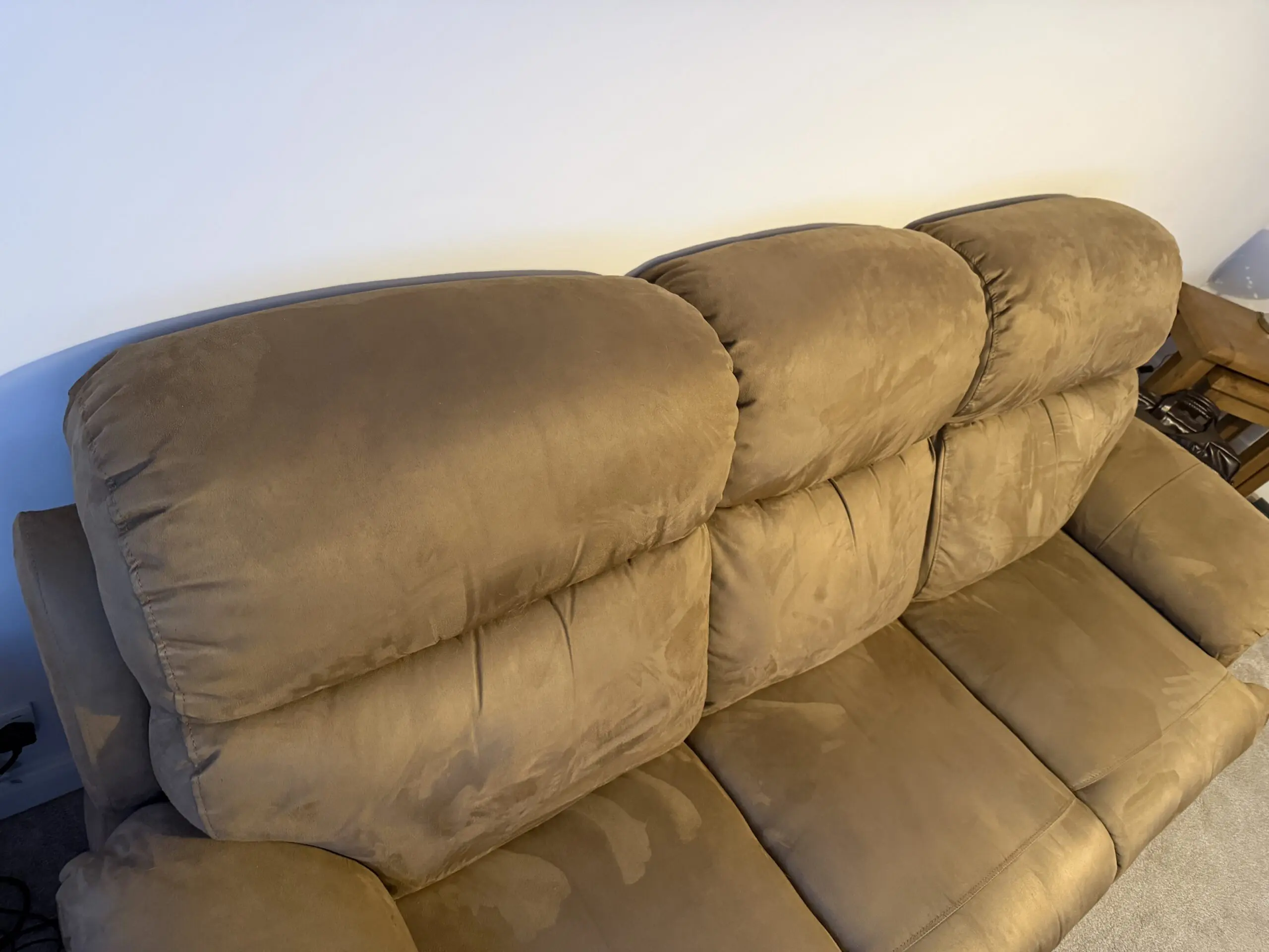 Sofology Gracie “Ontario” Power Electric Reclining Brown 3 Seater Sofa with USBs