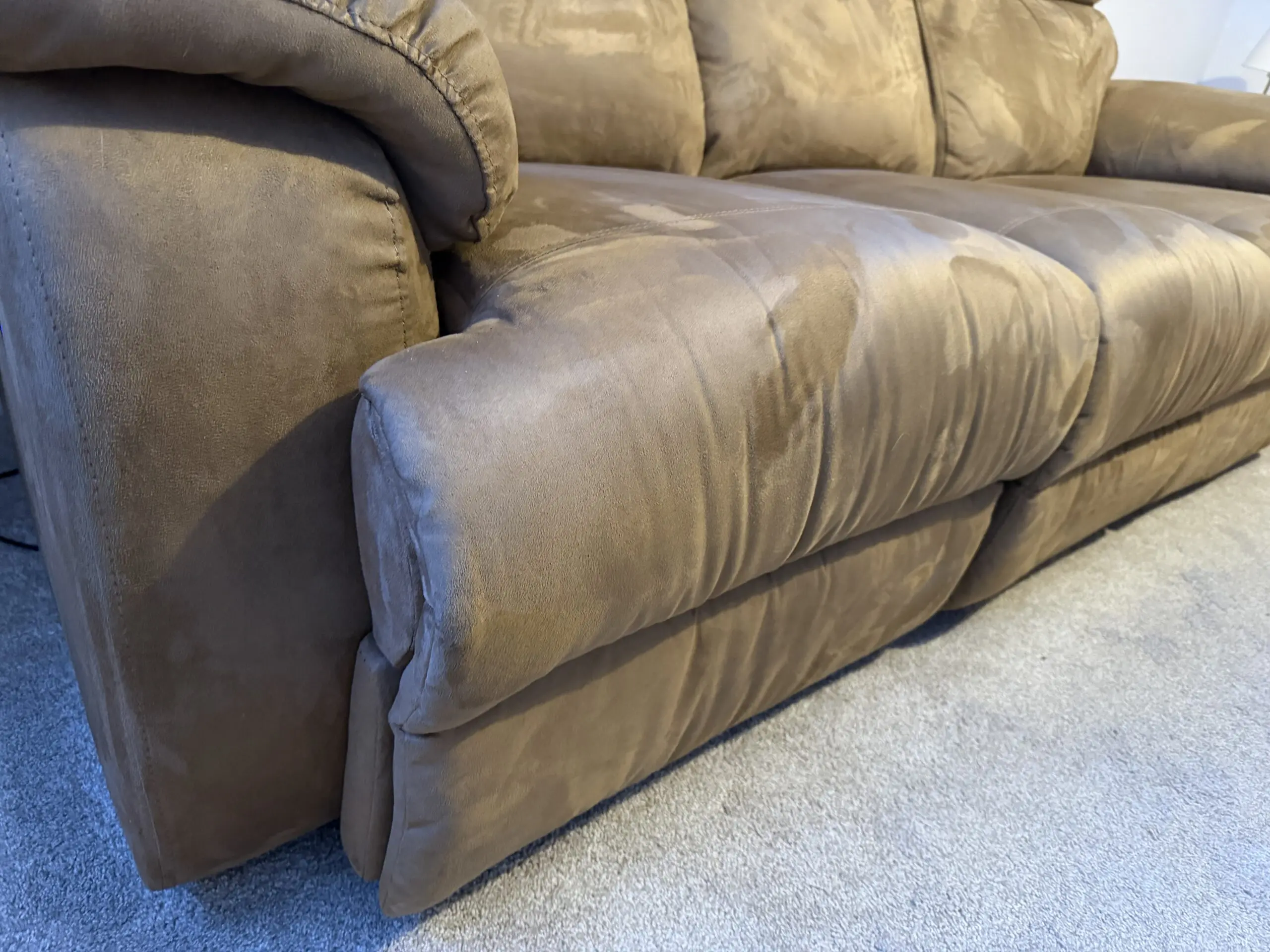 Sofology Gracie “Ontario” Power Electric Reclining Brown 3 Seater Sofa with USBs