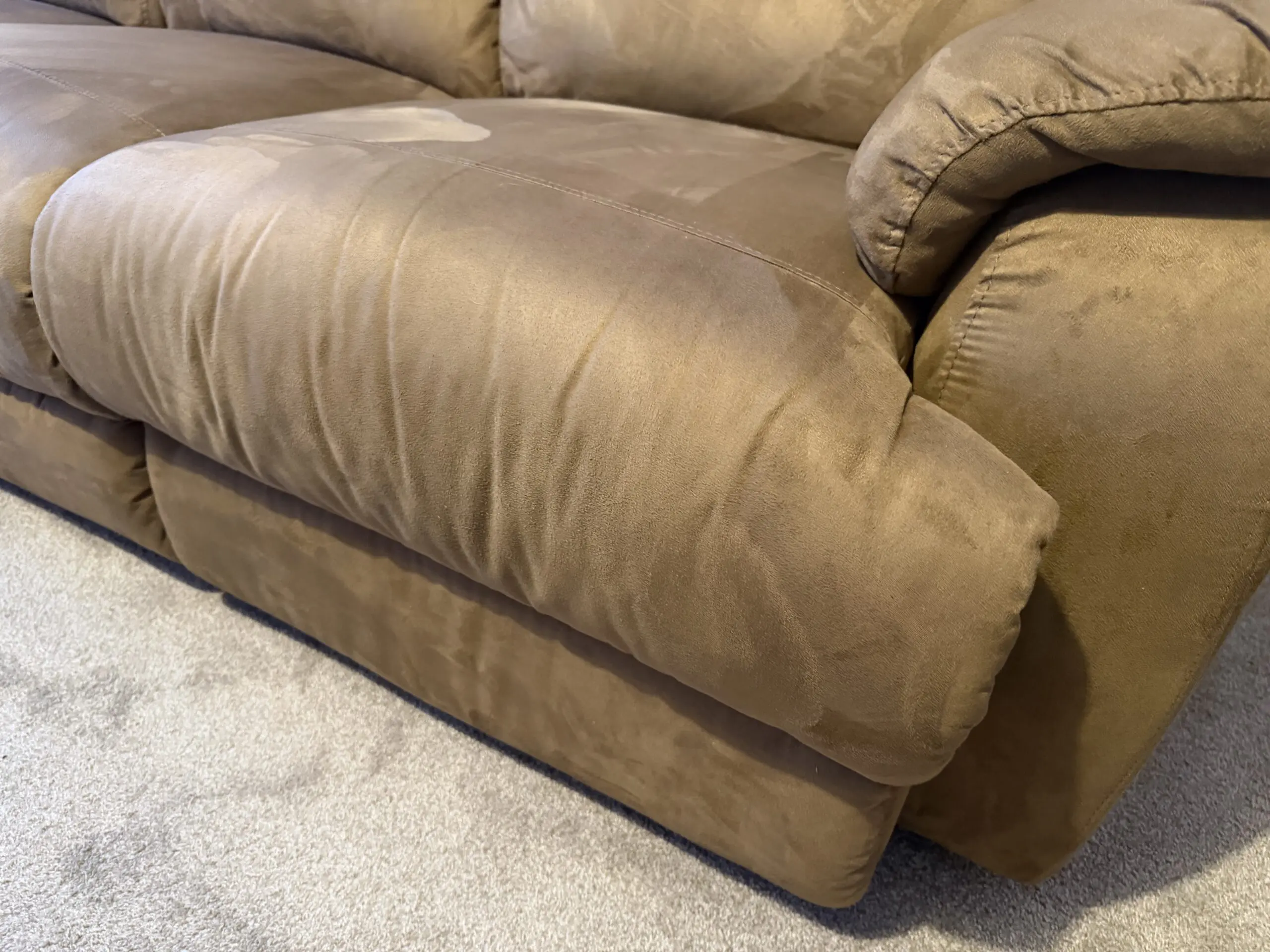 Sofology Gracie “Ontario” Power Electric Reclining Brown 3 Seater Sofa with USBs