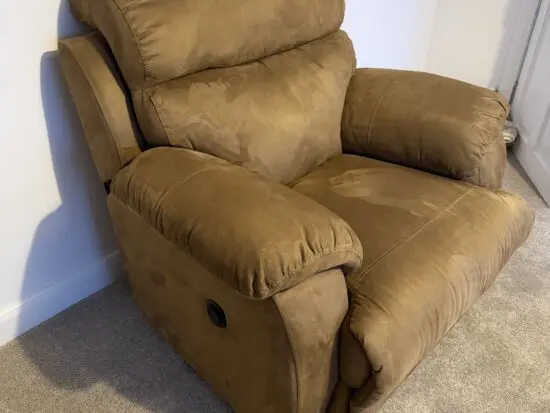 Sofology Gracie “Ontario” Power Electric Reclining Arm Chair Recliner - Brown