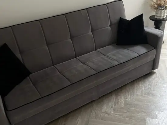 Grey sofa bed