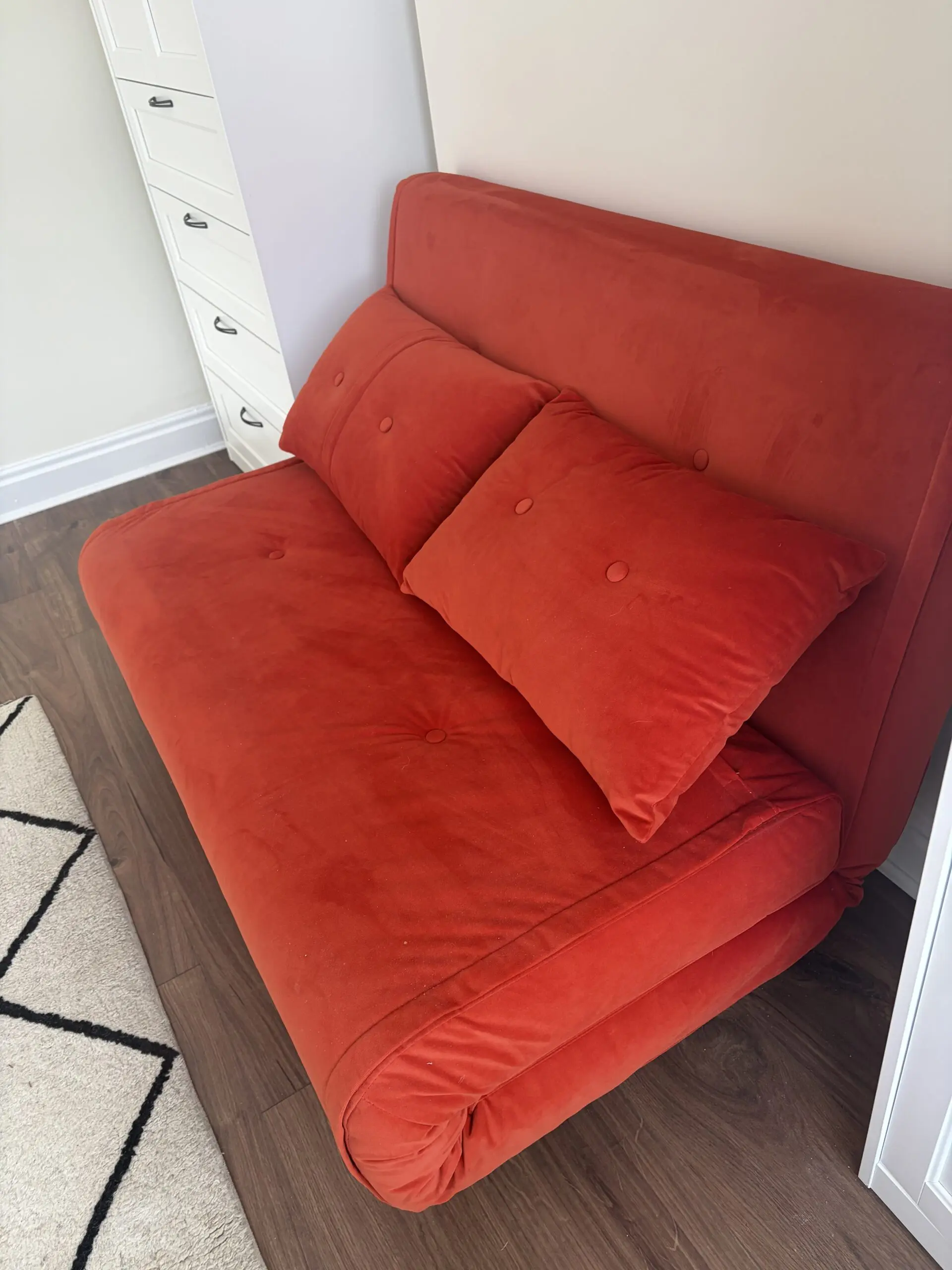 Made Compact 2-Seater Sofa with Button Detail – Perfect for Small Spaces