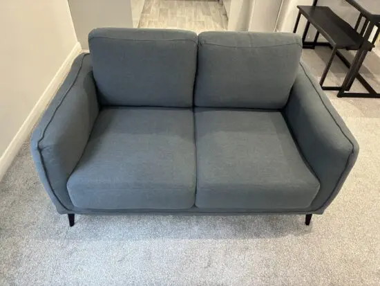 Fabric 2 Seater Sofa Dark Grey