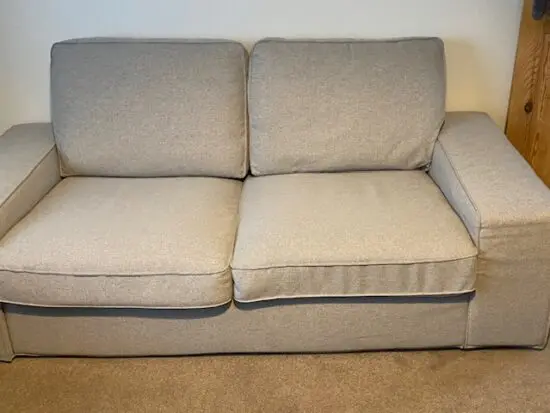 Ikea(Kivik) light grey 2-seater sofa