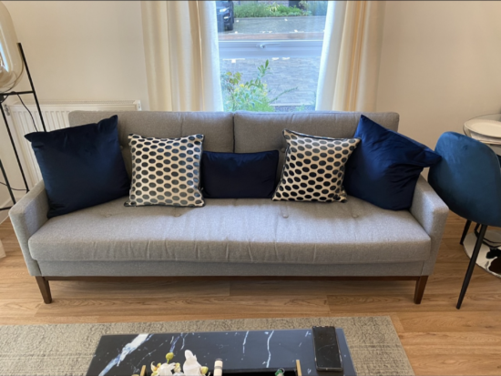 Grey 3 Seater Sofa