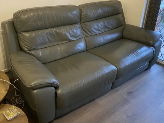 Arthur Llewelyn Jenkins Leather Sofa + Armchair