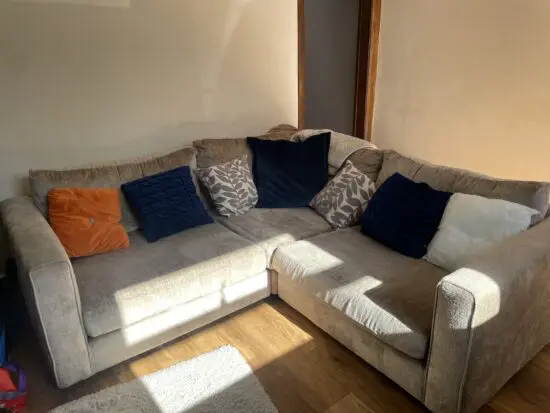 Sofology corner sofa in oatmeal / champagne