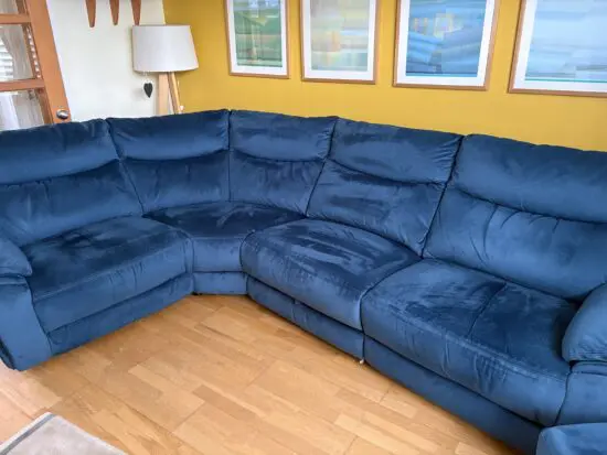DFS Corner Sofa Double Recliner in excellent condition, only two years old