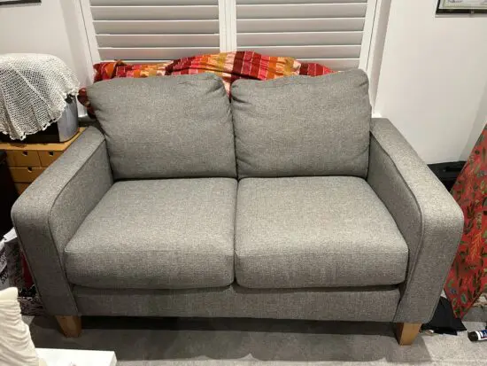 John Lewis 2-Seater Sofa – Grey Fabric in Excellent Condition