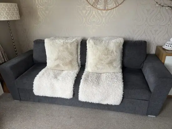 JYSK Sofa bed JYSK VEJLBY 3 seater dark grey fabric