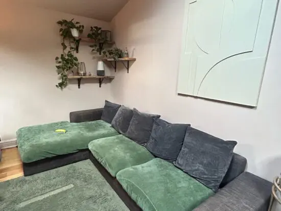 Sofology charcoal Left hand Chaise