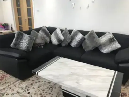 Black Harvey’s corner sofa
