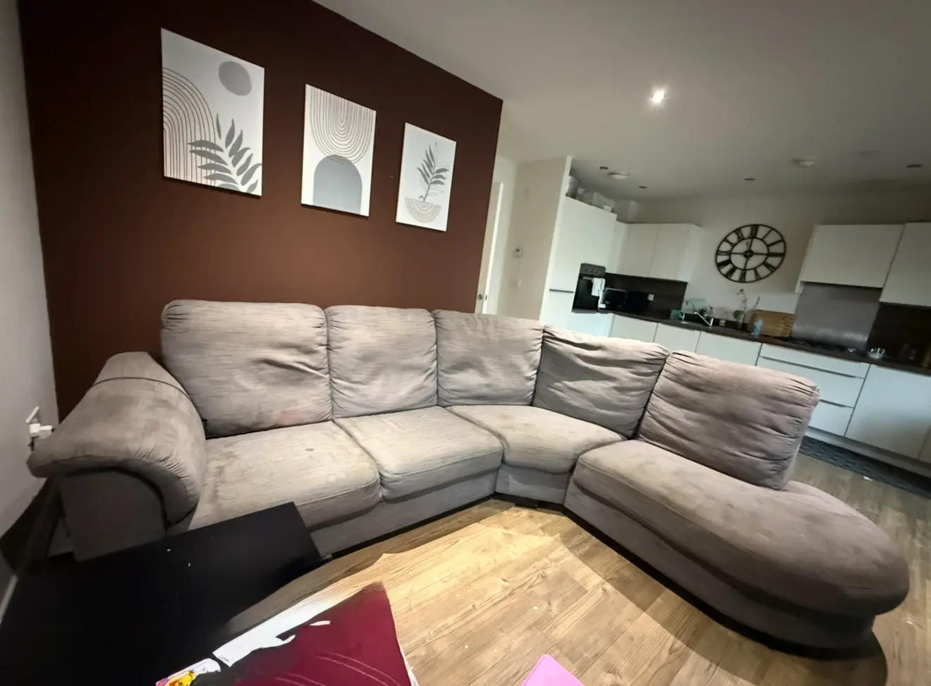 Selling my used ikea sofa which is charcoal grey 5 seat corner sofa