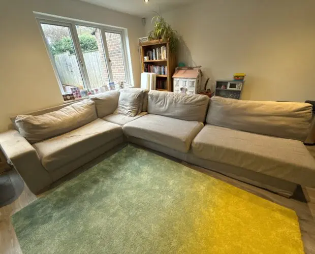 Nabru Grey Silver Modular Corner Sofa Bed