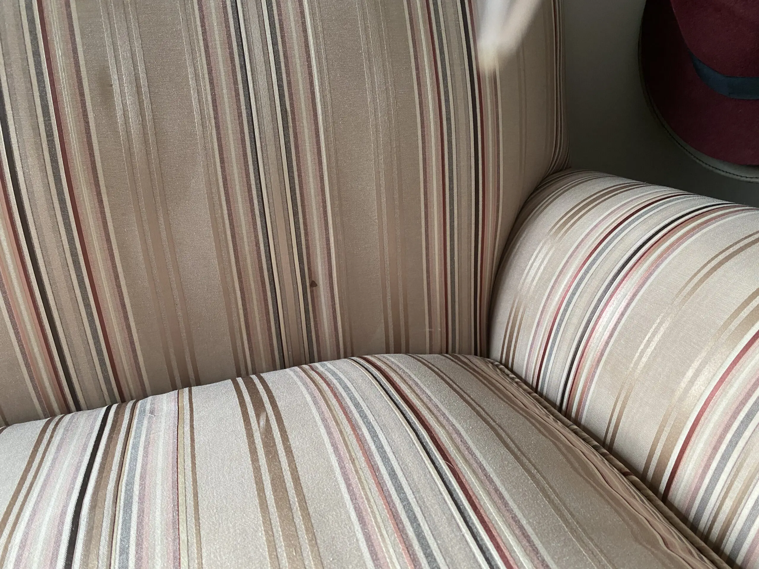 Edwardian upholstered sofa.