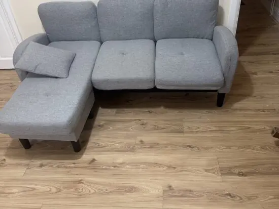 Grey corner sofa
