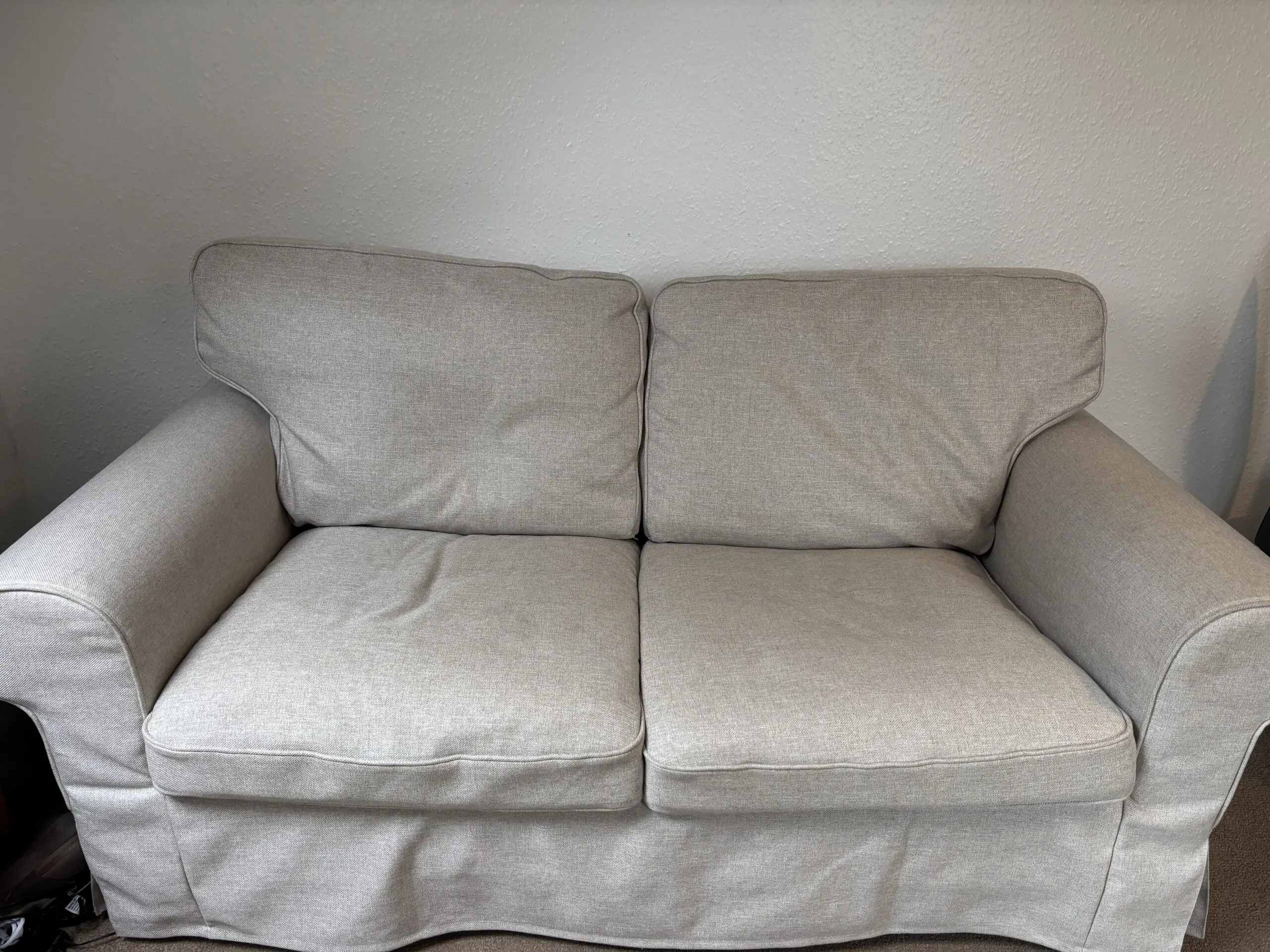 EKTORP 2-seat sofa, Kilanda light beige