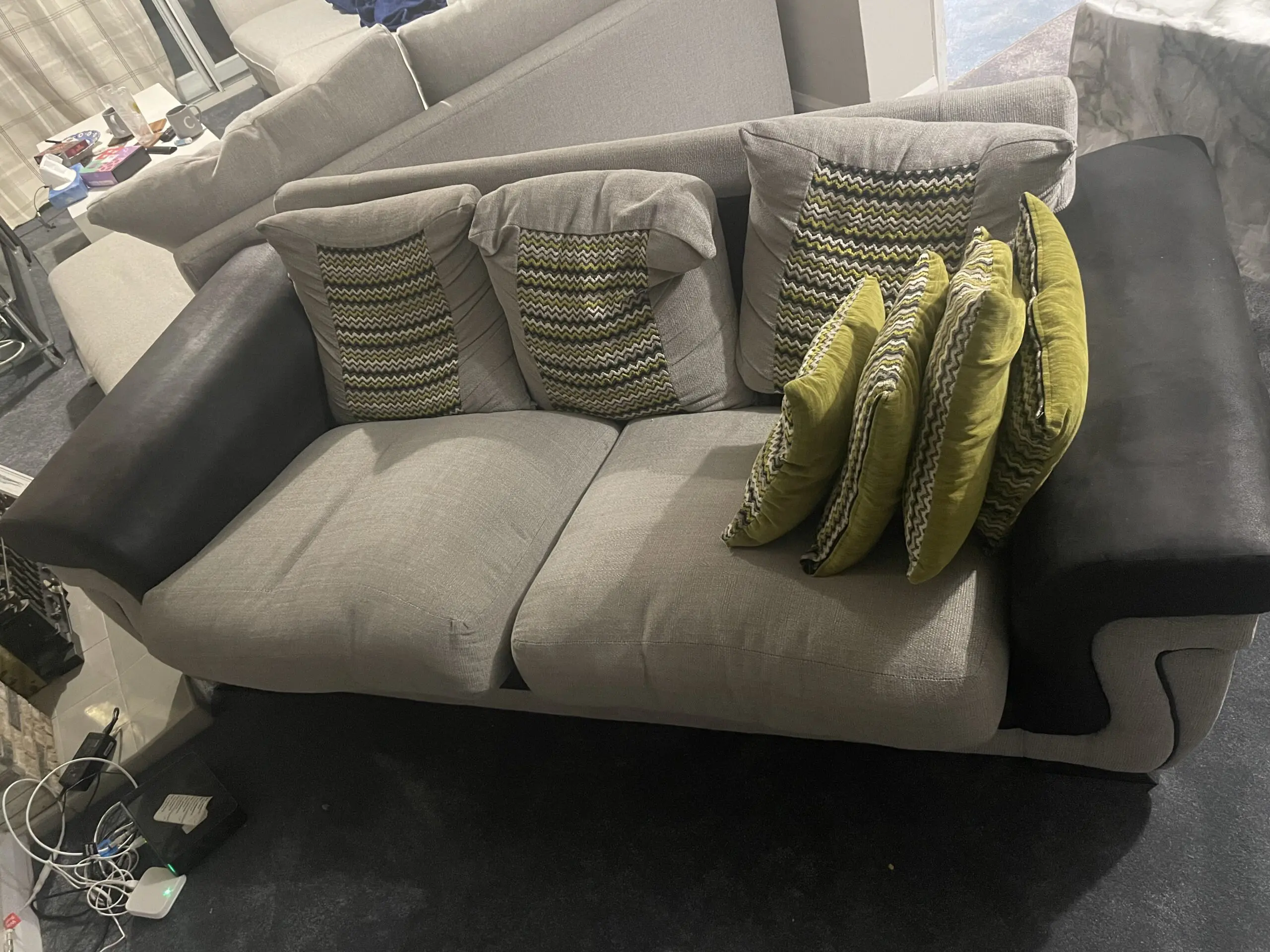 Modern Grey 3-seater Sofa
