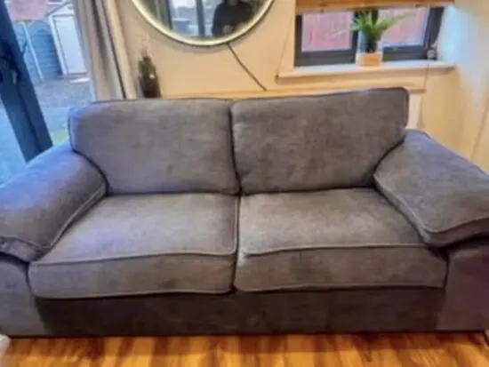 Brand New Sofology ‘Brixton’ three seater blue sofa